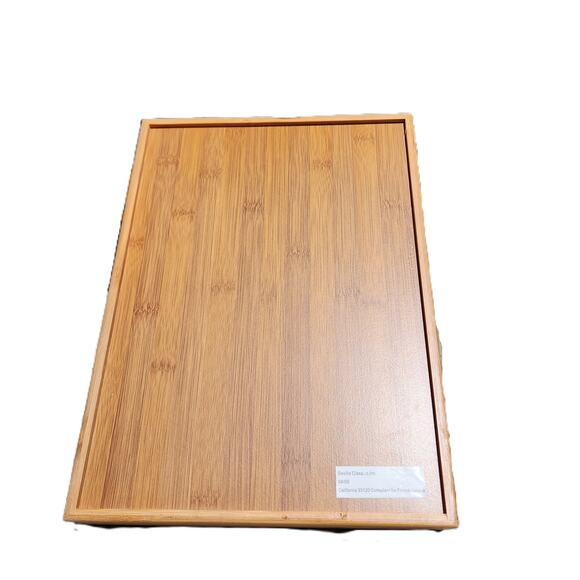 Genuine Bamboo Office Cutlery Organizer Drawer Storage Tray - Picture 4 of 6